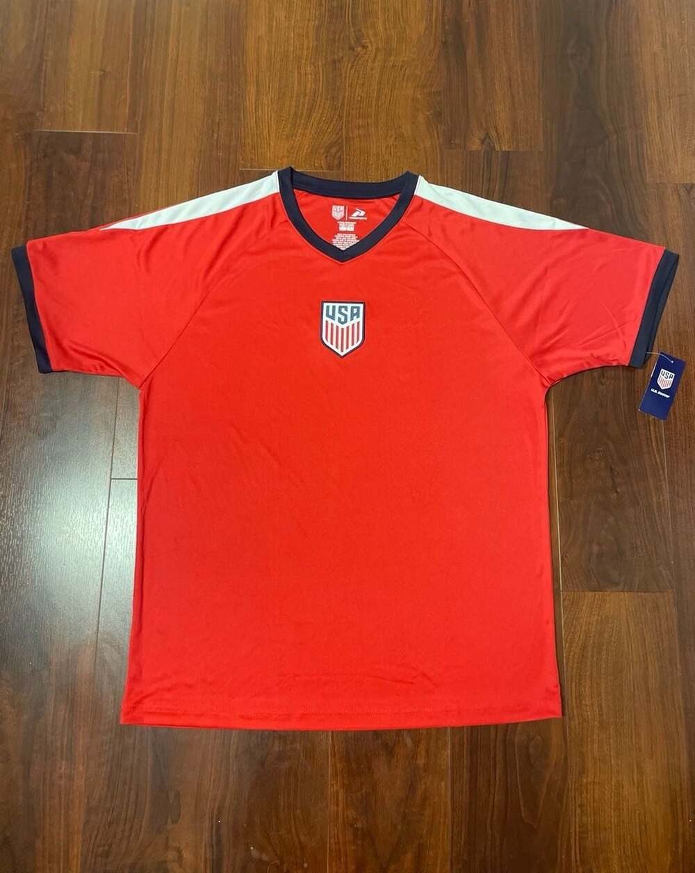 Icon Sports US Soccer Official Licensed Red Training Jersey